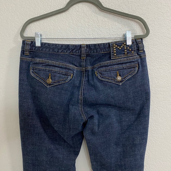 Michael Kors Brass Studded Bootcut Jeans - Picture 5 of 10